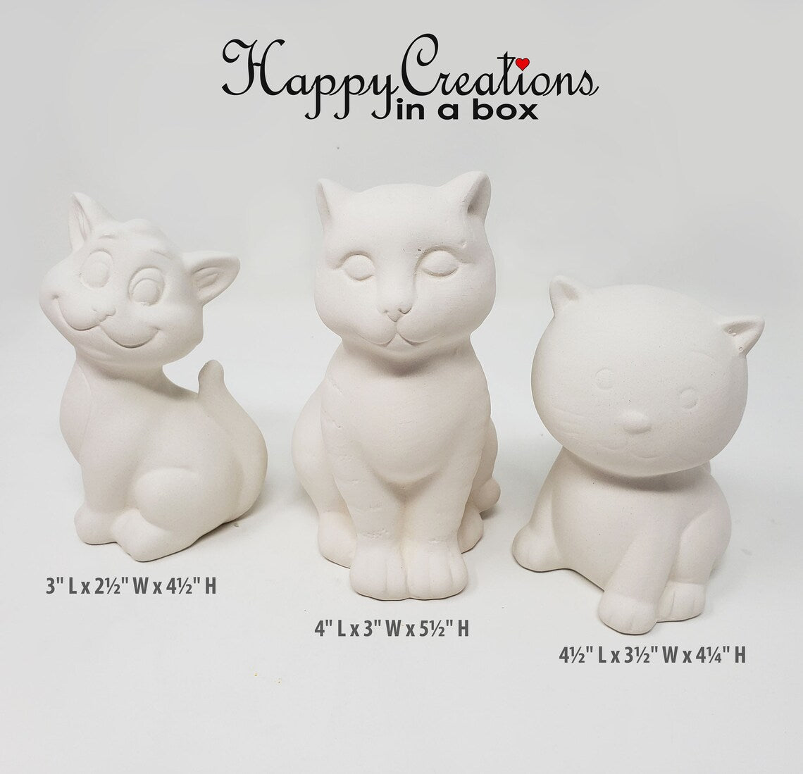 πΎπ¨ Paint Your Own Three Cutie Cats Ceramic Kit β Purr-fect Fun for All Ages! π¨πΎ