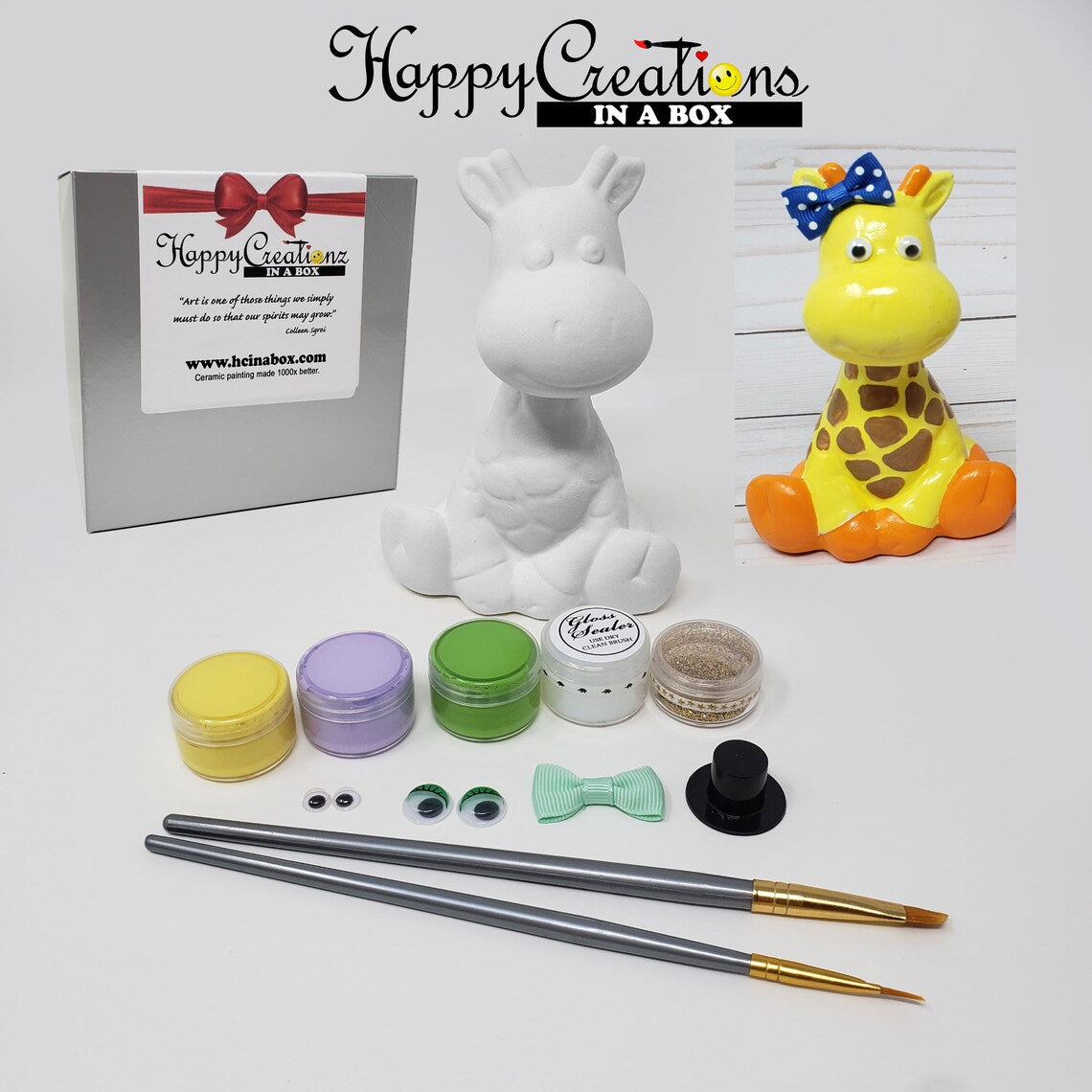 π¦π¨ Paint Your Own Jeff the Giraffe Kit π¨π¦