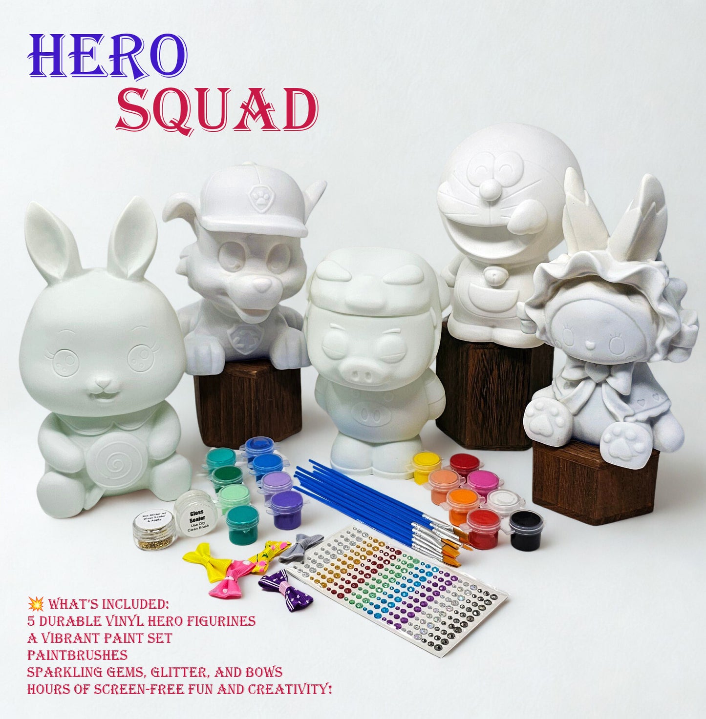 Hero Squad – Paint-Your-Own Super Team Kit