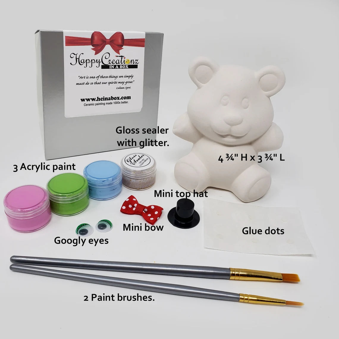 🐻🎨 Paint Your Own Cuddle Bear Kit 🎨🐻