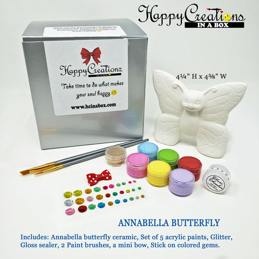 🦋🎨 Paint Your Own Annabella Butterfly Kit ✨🌸